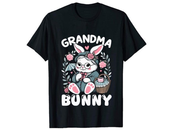 Grandma Bunny T-Shirt Design: A Heartfelt Embroidery Pick