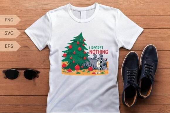 I Regret Nothing Funny Christmas Cat SVG Review