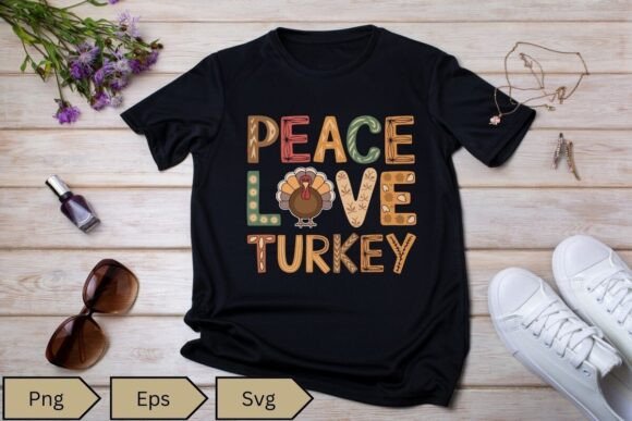 Peace Love Turkey Little Pilgrim Shirt Design Review