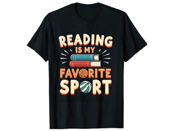 Reading Is My Favorite Sport T-Shirt Design Review