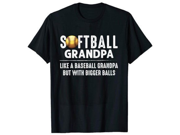 Softball Grandpa T-Shirt Design Review for Real Projects